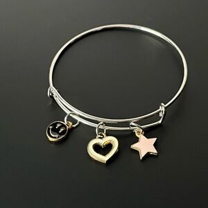 Gold and Silver Charm Bracelet